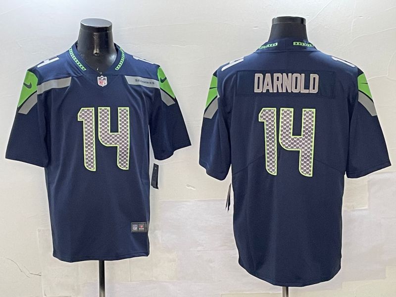Men Seattle Seahawks 14 Darnols Blue Second generation 2025 Nike Limited NFL Jersey style 2